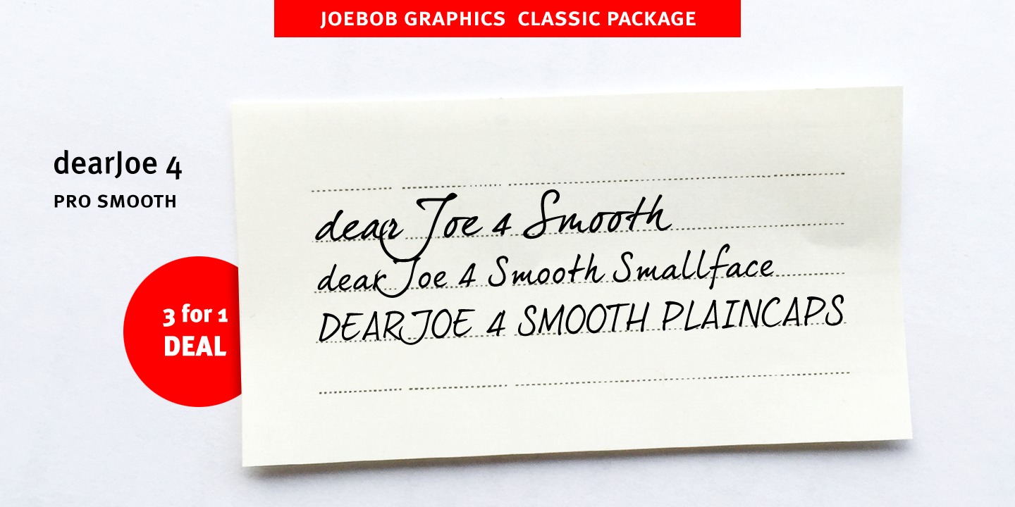 Пример шрифта dearJoe 4 Smooth Plaincaps